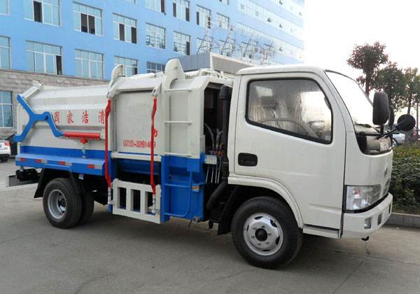 東風5方側裝掛桶式垃圾車(國五) 東風5方側裝掛桶式垃圾車(國五)