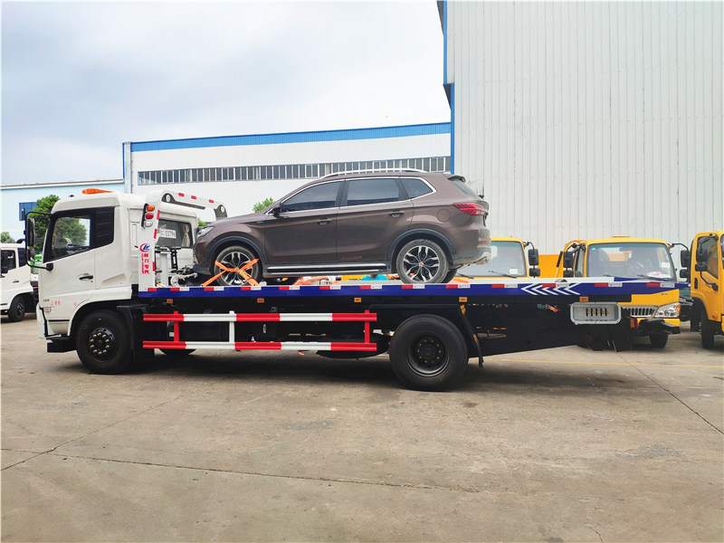 東風(fēng)天錦一拖二平板清障車