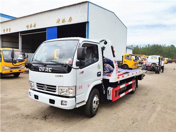 熱銷藍牌一拖二平板清障車，C證即可駕駛
