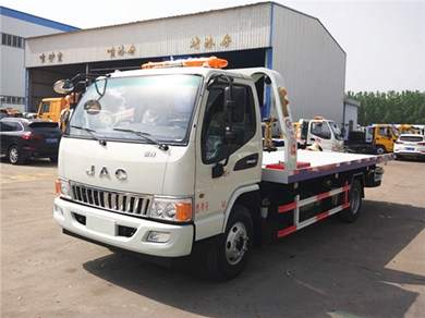 江淮駿鈴平板一拖二清障車