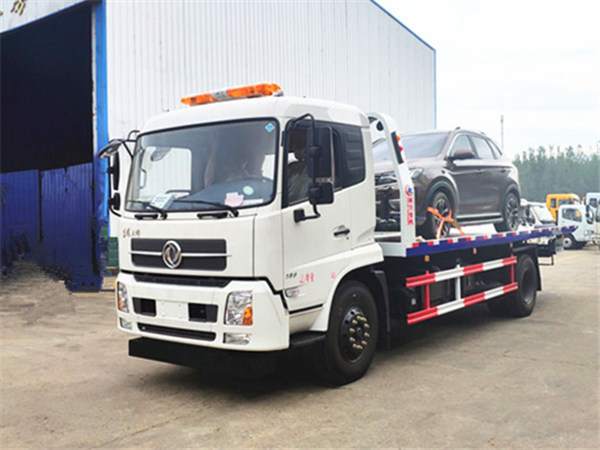 東風(fēng)天錦一拖二平板清障車