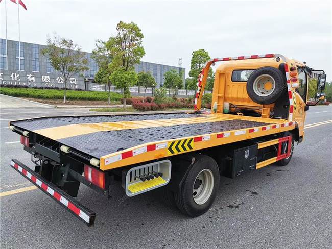 重汽豪曼一拖二藍牌清障車