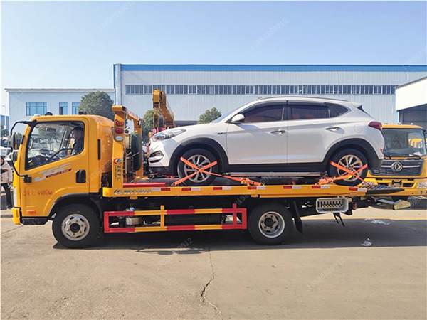 解放J6F國六藍牌一拖二清障車